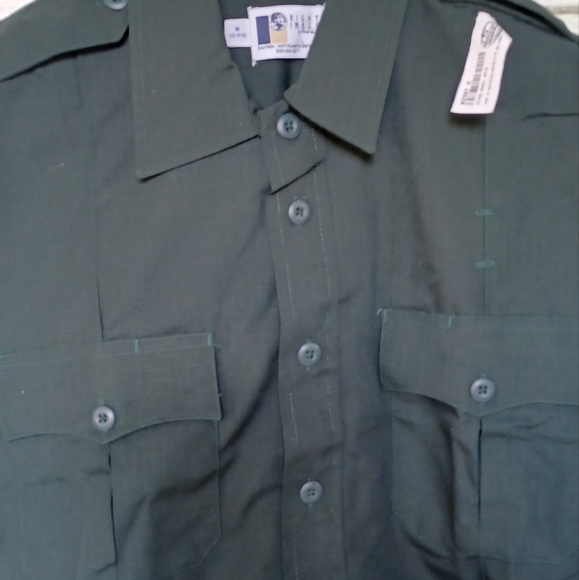 Riverside Work Shirt Short Sleeve right image security guard Button-Down size m - Picture 3 of 10